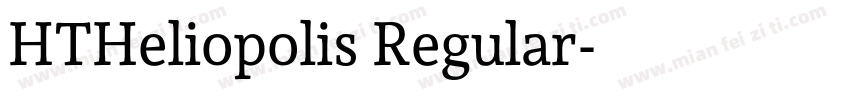 HTHeliopolis Regular字体转换